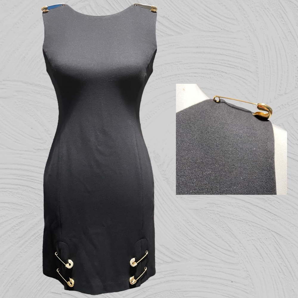 Juicy Couture Black Safety Pin Dress!  Small